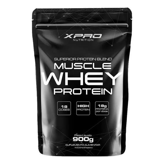 Whey Protein Concentrado Muscle Whey Protein Sabor Baunilha 900g Xpro Nutrition Foto 1