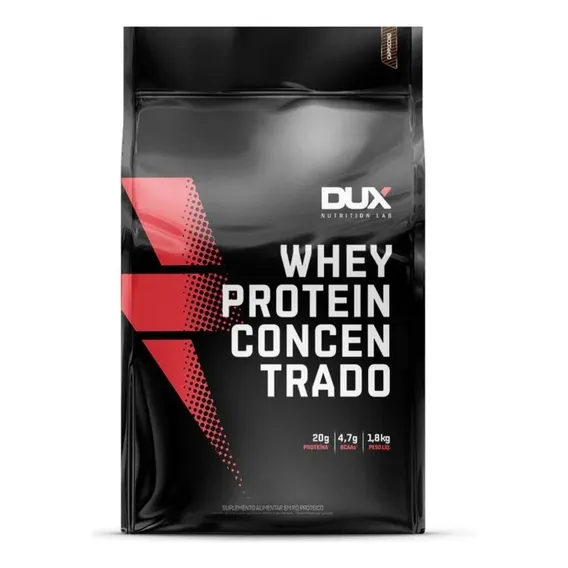 Whey Protein Concentrado Refil - 1.8kg - Dux Nutrition Sabor Chocolate branco Foto 1