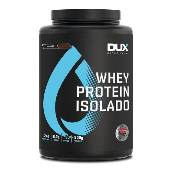 Whey Protein Isolado Dux Nutrition - Pote 900g Sabor Coco Foto 1