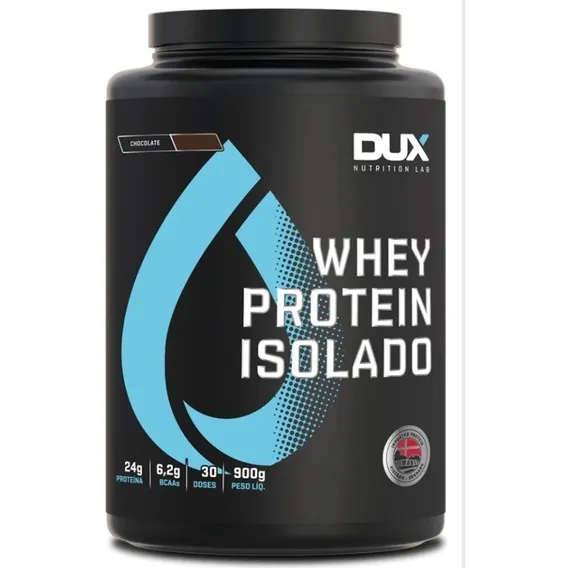 Whey Protein Isolado Pote (900g) Dux Nutrition Foto 1