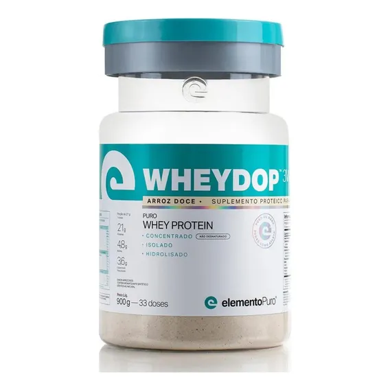 Wheydop 3w 900g - Elemento Puro - Sabores | Sabor Arroz Doce Foto 1