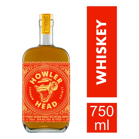 Whiskey Howler Head Banana Bourbon 750ml Foto 1