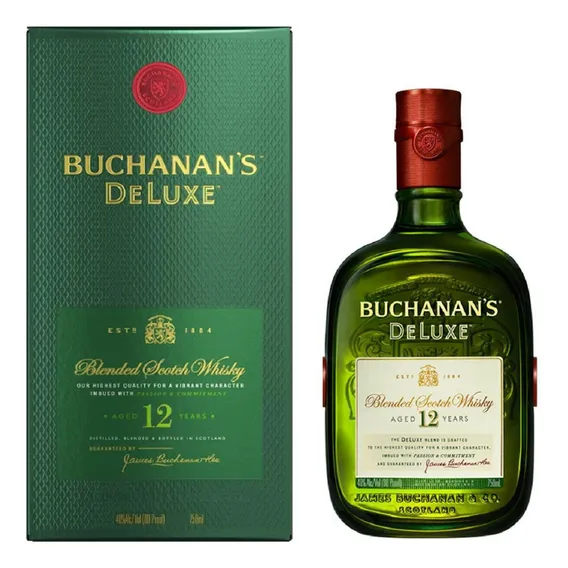 Whisky Buchanans Deluxe 12 Years 1000ml Escocês Foto 1