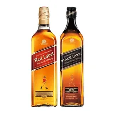 Whisky Jhonnie Walker - Red Label 1l + Black Label 1l Foto  mini 1