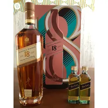 Whisky Johnnie Walker 18 anos 750 com 2 miniatura Blue Label 50 Foto mini 2