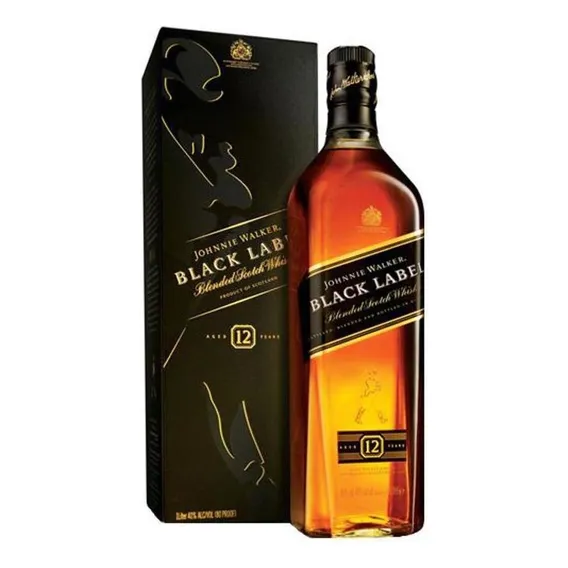 Whisky Johnnie Walker Black Label 12 Anos 1 Litro Foto 1