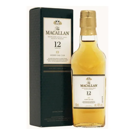 Whisky Macallan Sherry Oak Cask 12 Anos 50ml 40% Miniatura Foto 1