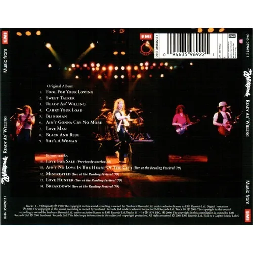 Whitesnake - Ready An Willing - Cd Importe/ Kitus Foto 1