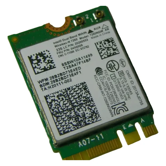 Wifi Intel Dual Band Wireless-n 7260 + Bluetooth 7260ngw M.2 Foto 1