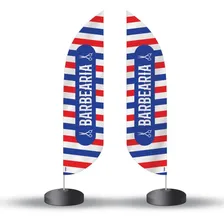 Wind Banner (flag Banner) 2,5 Metros - Barbearia - Completo Foto  mini 1