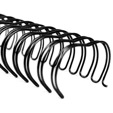 Wire-o P/ Encadernação Garra Duplo Anel 1 Preto (10un) Foto  mini 1