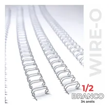 Wire-o Para Encadernação 3x1 A4 Branco 1/2 Para 95fls 100un Foto mini  2