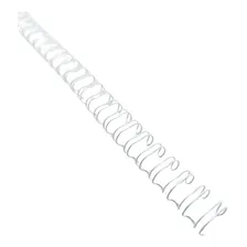 Wire-o Para Encadernação 3x1 A4 Branco 1/4 Para 25fls 100un Foto mini  3