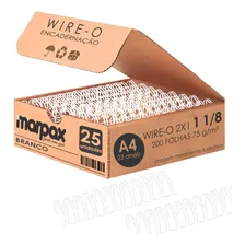 Wire-o Para Encadernação 2x1 A4 Branco 1 1/8 250fls 25un Foto mini 1