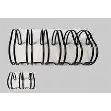 Wireo Garra Duplo Anel 9/16 Para 110fls A4 3x1 Preto 100un Foto mini 3