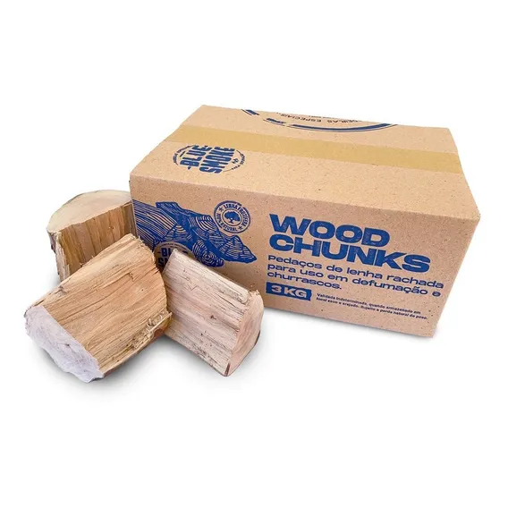 Wood Chunks Goiabeira - Lenha Frutífera Defumação Pit Smoker Foto 1