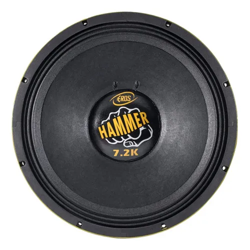 Woofer 15 Eros E15 Hammer 7.2k 3600 W Rms 4 Ohms 15 Pol 7.2 Cor Preto Foto 1