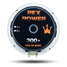 Woofer Mèdio Grave 8 Polegadas 300w Rms Rex 300+ Branco Cor Preto Foto mini 3