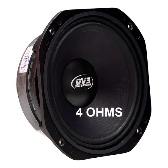 Woofer Qvs 8 250rms Medio Grave | 8mgs2508 Ohms Cor Preto Foto 1
