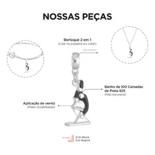Work semijoias Berloque Microsc贸pio Biomedicina Banhado A Prata 925 Premium Foto mini 2