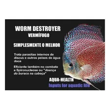 Worm Destroyer 250ml Aqua Health VermÃfugo Discos & Peixes Foto mini 3
