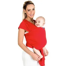 Wrap Sling Canguru Vermelho - Bebê Passeio Foto mini  2
