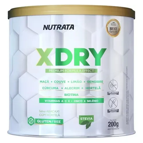 X Dry 200g Nutrata - Chá Detox Sabor Abacaxi C/ Hortelã Foto 1