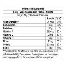 X Dry 200g Nutrata - Chá Detox Sabor Abacaxi C/ Hortelã Foto mini 2