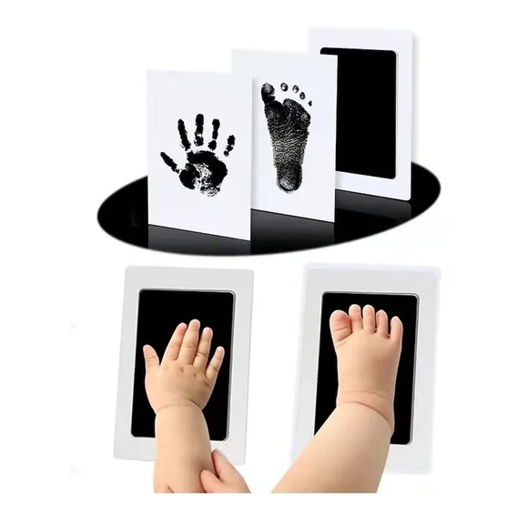 X1 Quadro Handprint Bebes Pets Lembrança Presente Foto 1