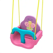 Xalingo Balanço Infantil Com Cinto De Segurança Encosto Regulável Cor Rosa Foto mini  2