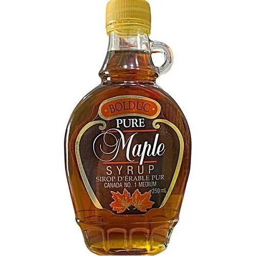 Xarope De Bordo 100% Puro Maple Syrup Canada Bolduc 250ml Foto 1