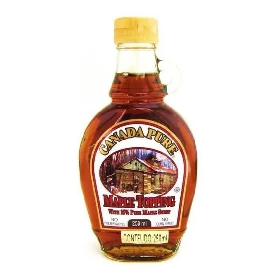 Xarope De Bordo Maple 15% P/ Panqueca Waffle Importado 250ml Foto 1
