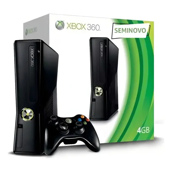 Xbox 360 slim Travado Semi-novo + 1 Controle Sem Fio Foto 1