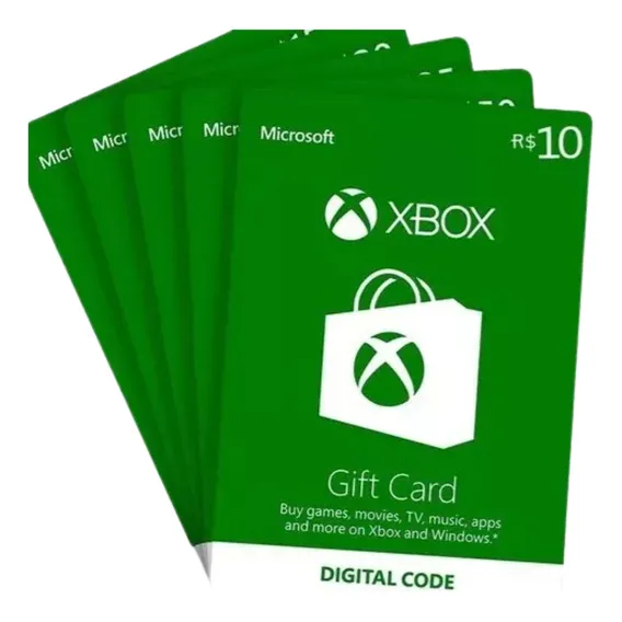 Xbox Giftcard Microsoft Xbox 10 Reais Imediato Digital Foto 1