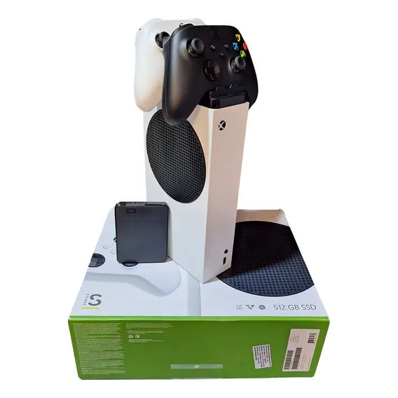 Xbox Series S 2 Controle Com Suporte E Hdd 2tb Externo Foto 1
