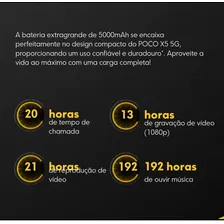 Xiaomi POCO x5 5G Global Dual SIM 256 GB preto 8 GB RAM Foto mini 4