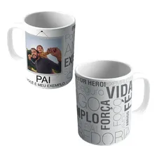 Xícara Porcelana Para Pai Foto Personalizada Dia Dos Pais Foto mini 1
