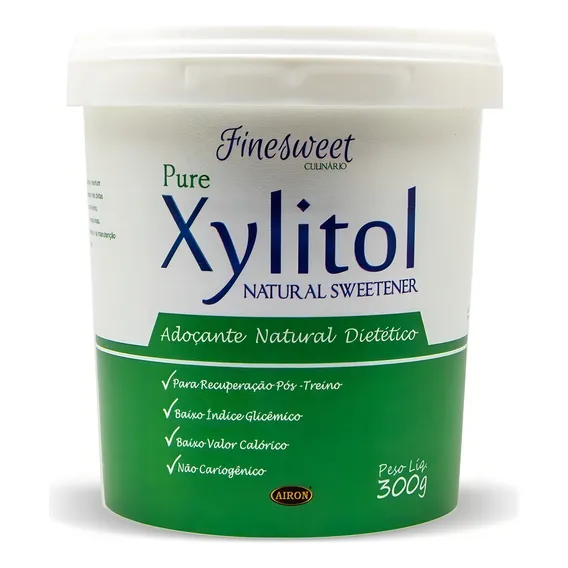 Xilitol Adoçante Natural Xylitol 300g Finesweet Foto 1