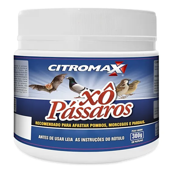 Xô Pássaros Repelente Espanta Pombos Pardais Morcegos 300g Foto 1