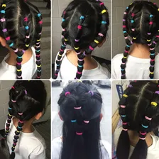 Xuxinha Meia Liga Rabicó Elástico Colorido Cabelo Infantil Sortido Foto mini  3
