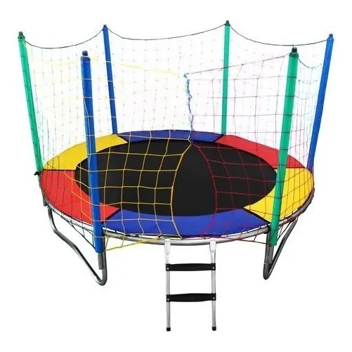 Yeladim Pula Pula Colorido Cama Elástica 2,44m Infantil Trampolim Foto 1