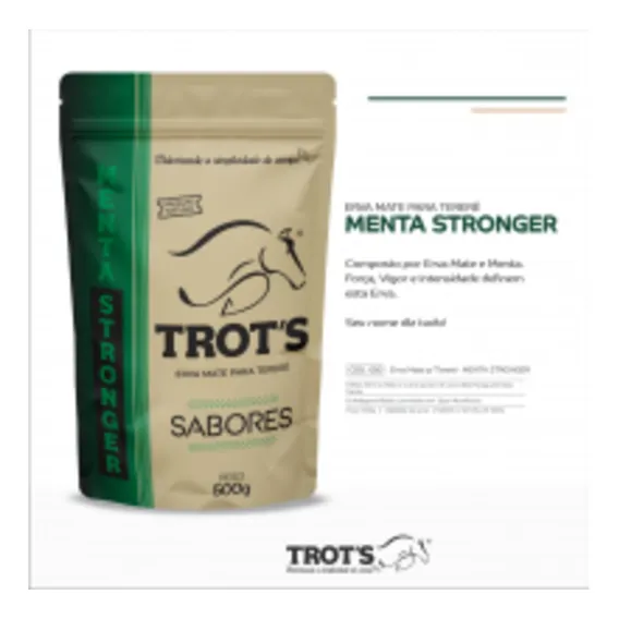 Yerba Mate Tereré Premium Trot's 500gr Menta Stronger Foto 1