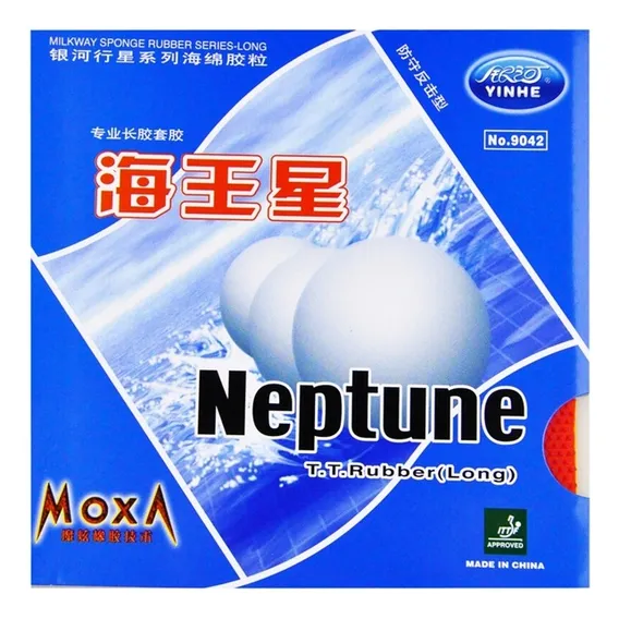 Yinhe Neptune Borracha Pino Longo Com Esponja + Sidetape Cor Vermelho Foto 1