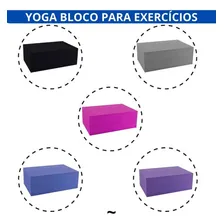Yoga Bloco Tijolo De Pilates Funcional Em Eva Alongamentos Cor Yoga Bloco Rosa Foto mini  3