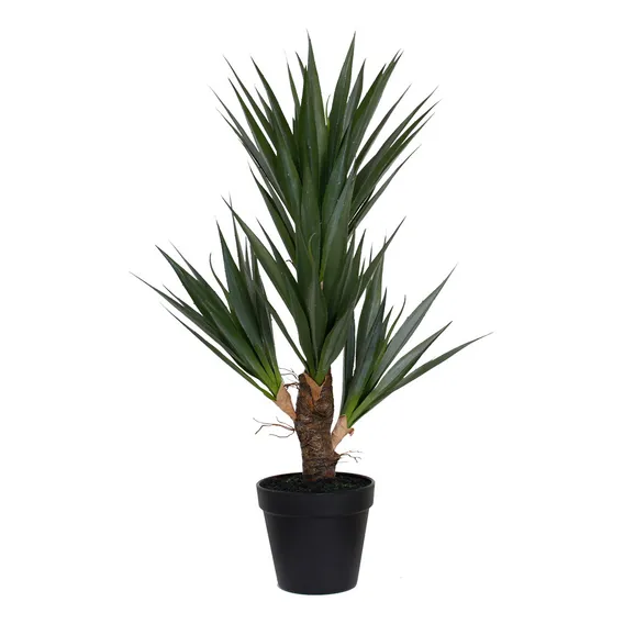 Yucca Artificial 60cm Com 4 Galhos - Agave Dracena Planta Cor Verde Foto 1