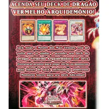Yugioh Deck Estrutural Rei Carmesim Cartas Português Konami Foto mini 4