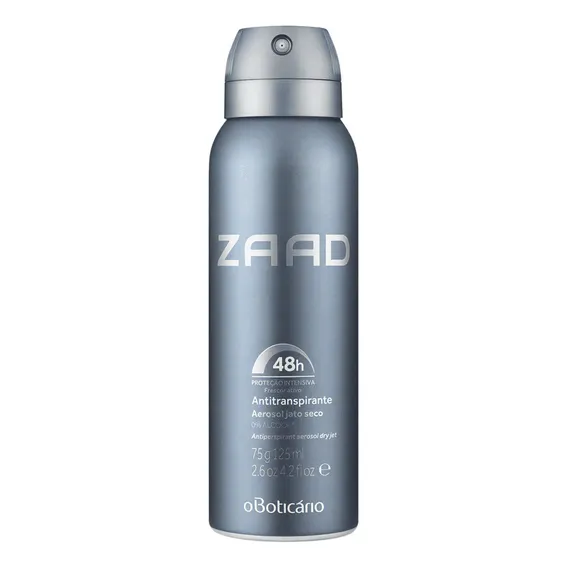 Zaad Desodorante Antitranspirante Aerosol, 75g - O Boticário Foto 1