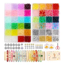 Zavanese Kit Para Fazer Pulseiras Kit Miçangas Coloridas Infantil 1800 Peças Miçangas Infantil Foto mini 1