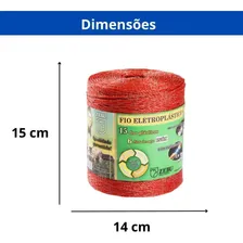 Zebu Fio Fio Eletroplastico 500m Cor Laranja Foto mini  2