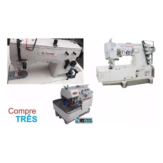 Zig Zag 3 Pontossemi+galoneira Fy31016 +overlock Industriais Foto 1